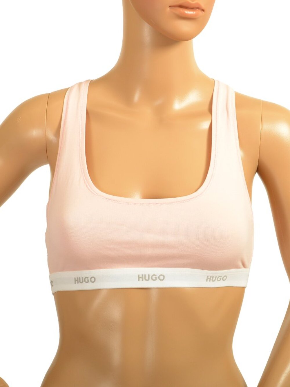 Hugo Boss Women's "HUGO ID Bralette" Pink Logo Bralette Bra US S IT 40